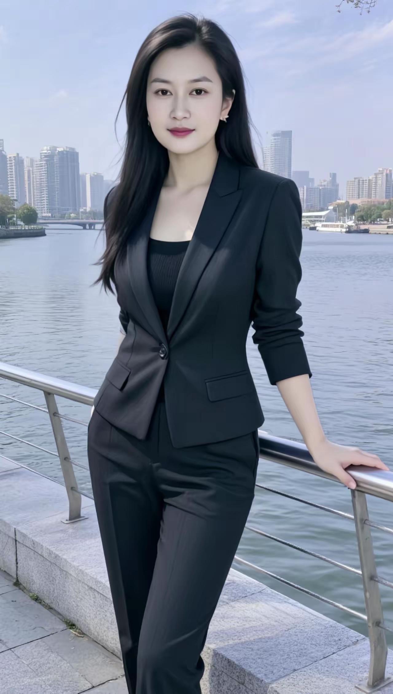 都市女郎的时尚穿搭，黑白配尽显优雅气质！
