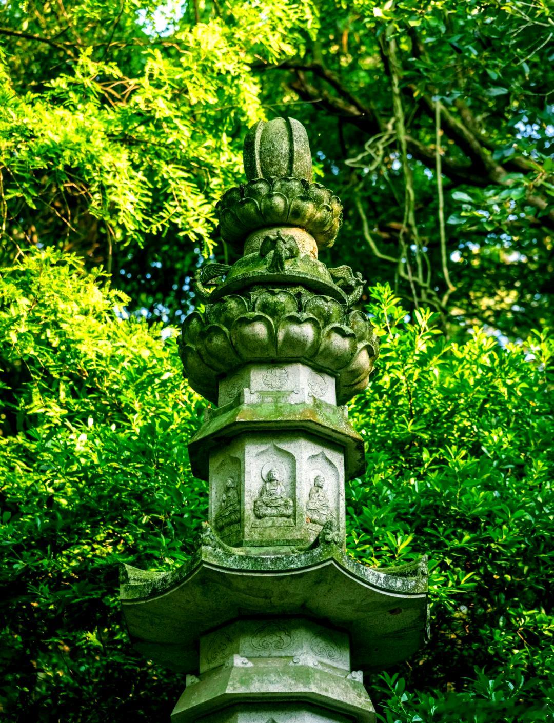尘嚣远去，禅意归来～如今走在灵隐寺门前，耳边再无叫卖声，眼前是古木葱茏，心底满是