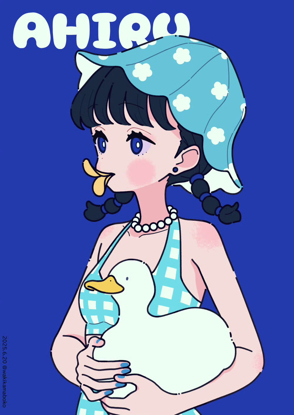 金秋壁纸大放送金秋产粮节插画师wakikamaboko创作的可爱女孩插画🍋 