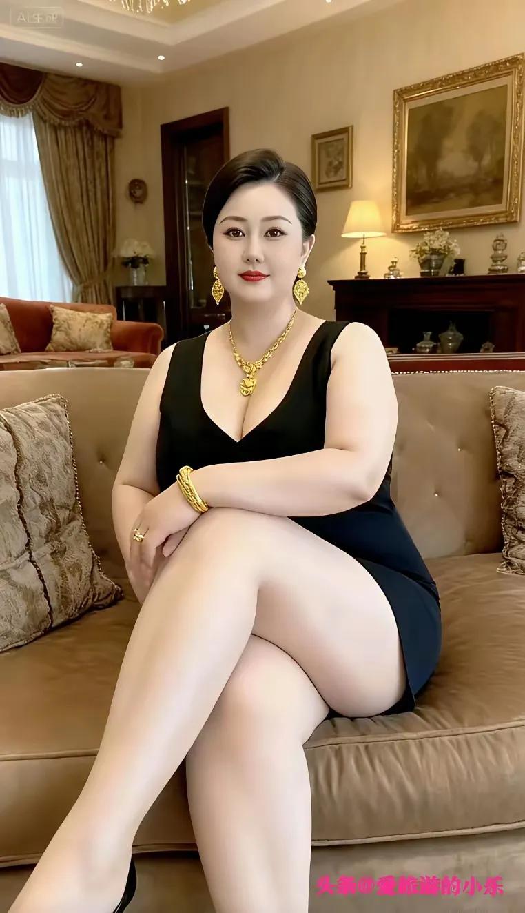 有人说，第一张图片中的女人像过去的达官贵人的太太，从她的脸上就看出一副富贵相。朋