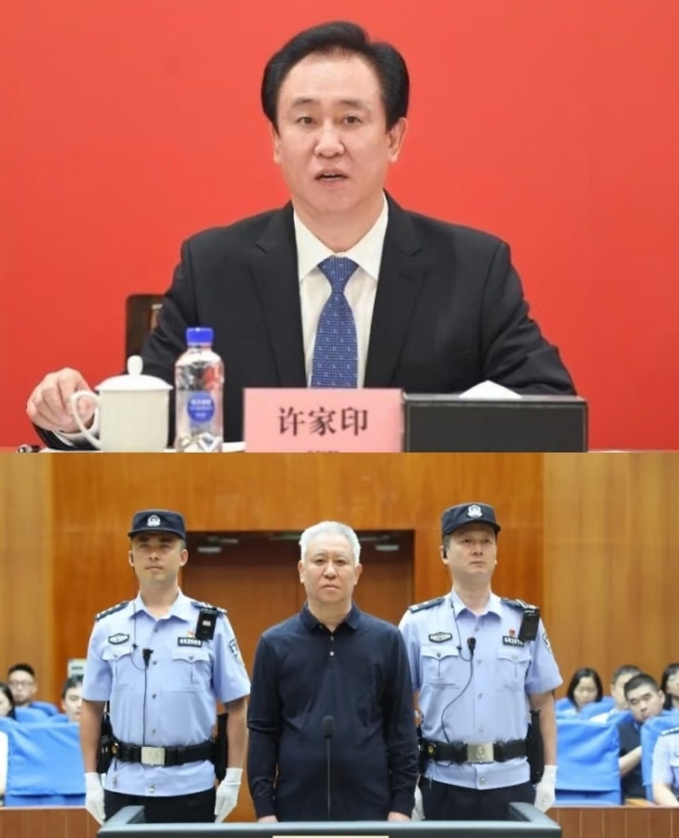 “判”若两人的许家印……许家印违法所得追缴不足部分责令退赔许家印违法所得追缴不足