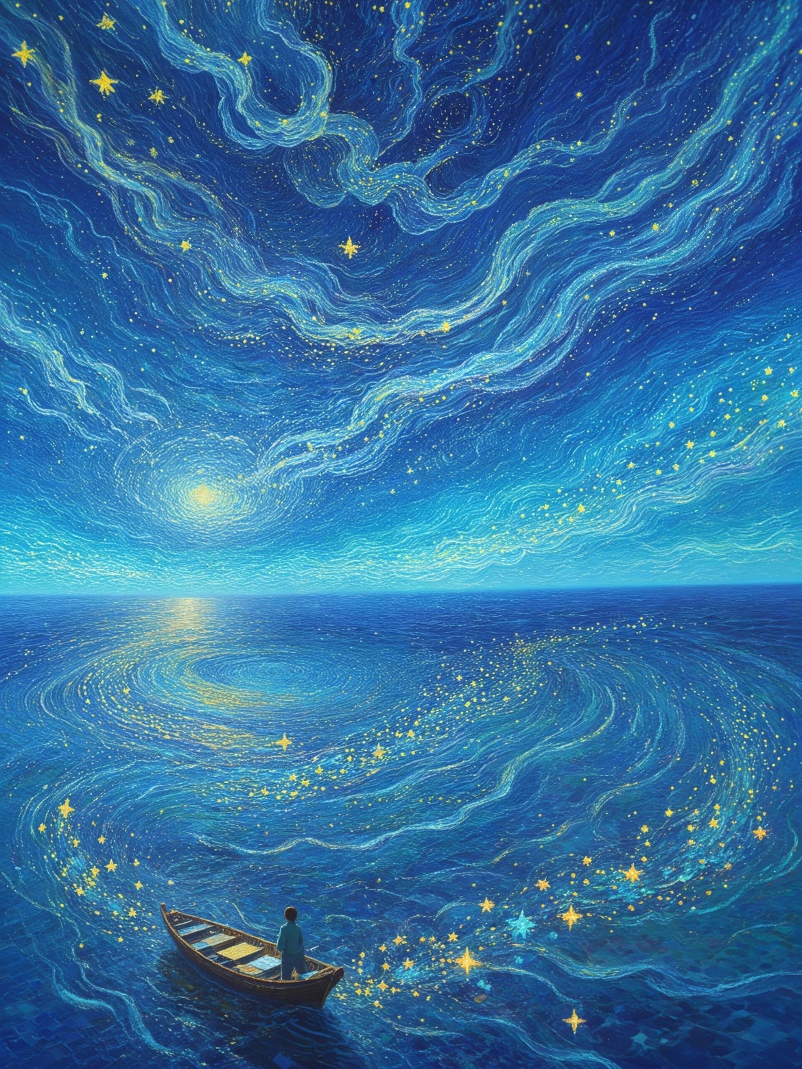 泛舟星海入梦，今夜万事安然，晚安。 