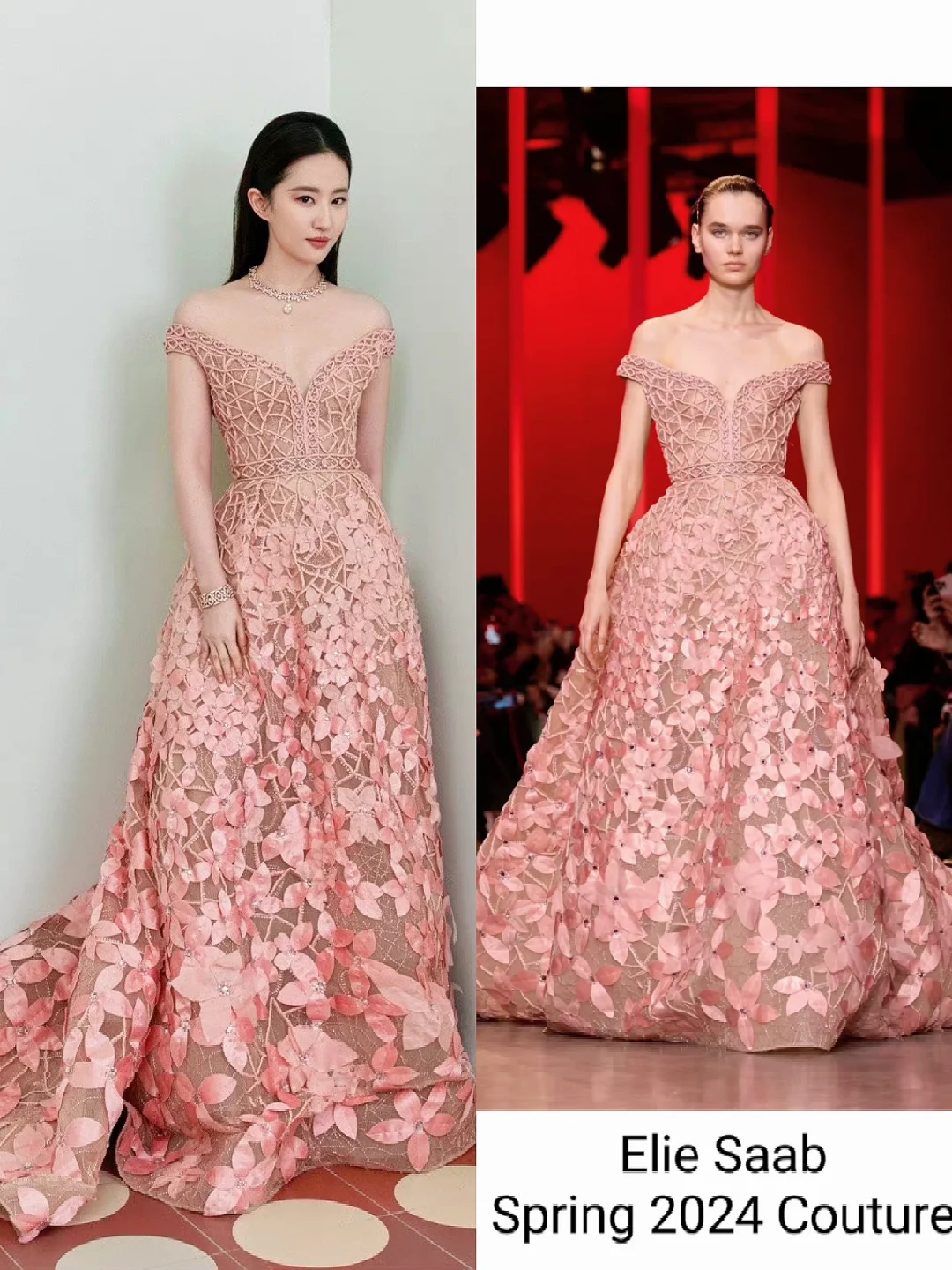 又美到我心坎里了‼️刘亦菲红毯造型👗身穿Elie Saab 春夏 ?...