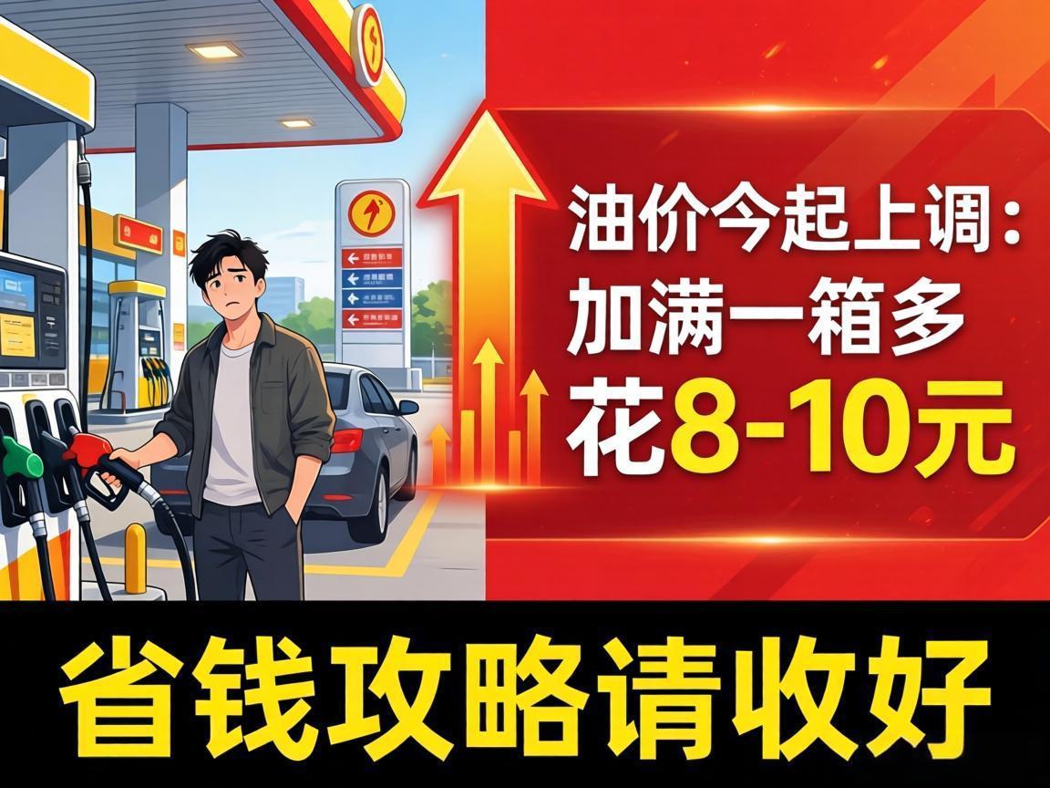 油价今起上调：加满一箱多花8-10元，这份省钱攻略请收好！

各位车主注意了！今