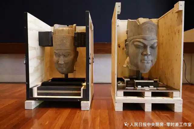 澳大利亚向我国返还2件流失文物——中国北宋皇陵永裕陵武官像头部、永昌陵文官像头部
