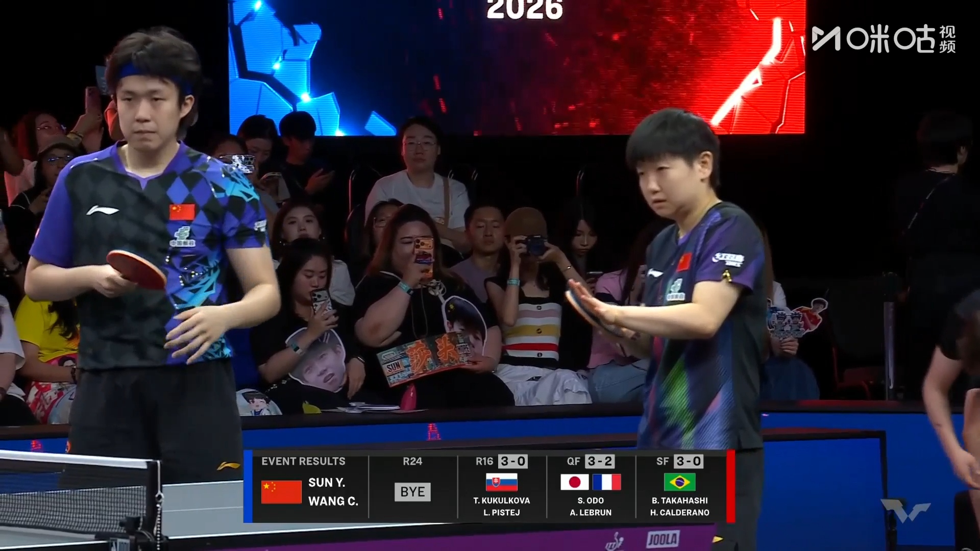#王楚钦孙颖莎亮相决赛# 🏓️WTT美国大满贯混双决赛，#王楚钦孙颖莎vs林仲