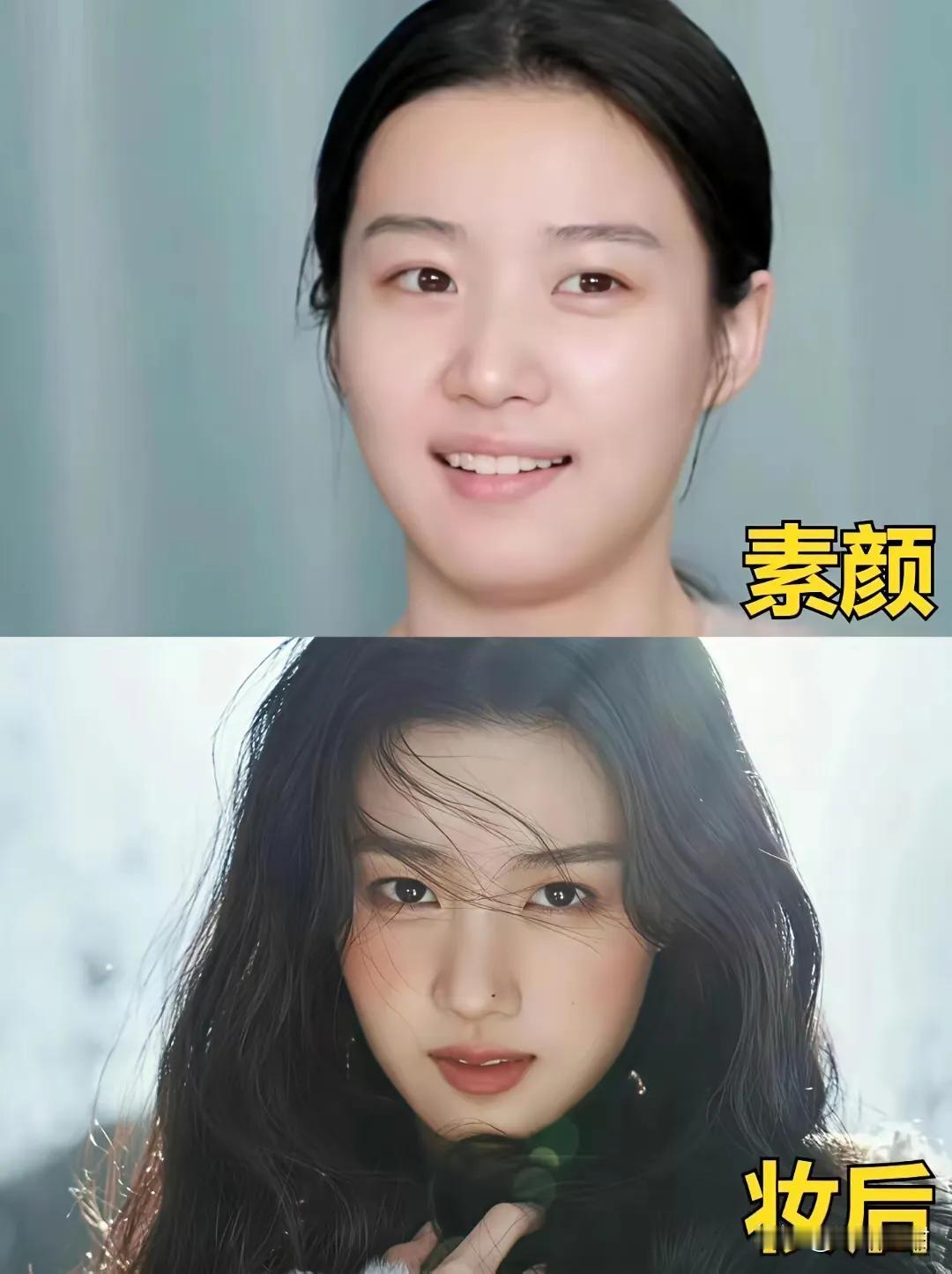 五官也太平了吧！相对于美女如云的娱乐圈，她是怎么做到那么火的呢！
搞不懂！