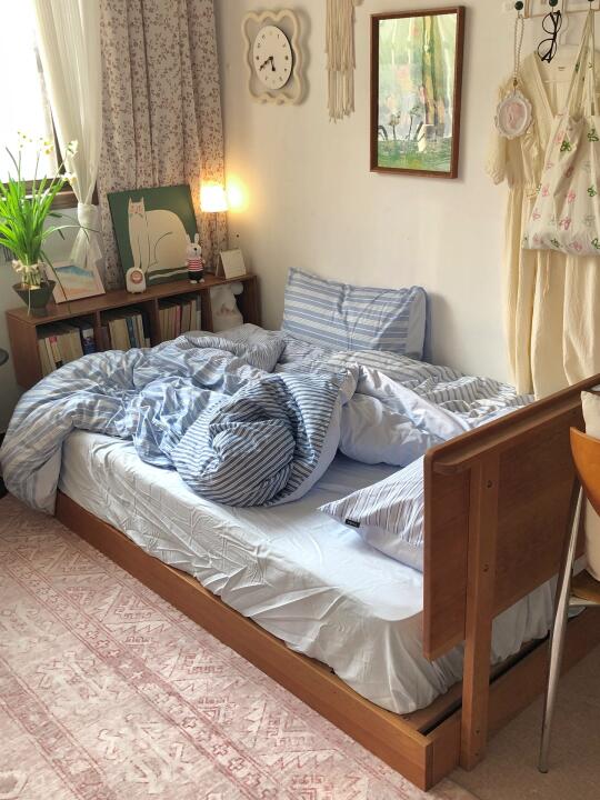 一个人住🦋半包围小床🛏️太有安全感啦