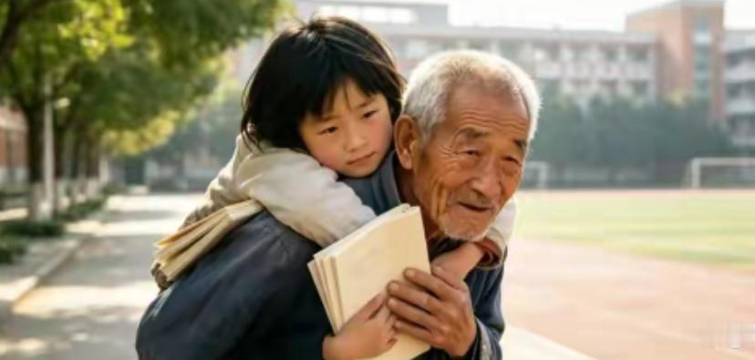商丘一位爷爷，14年如一日，背着残疾孙女走过25000公里，实现了人残志不残的梦
