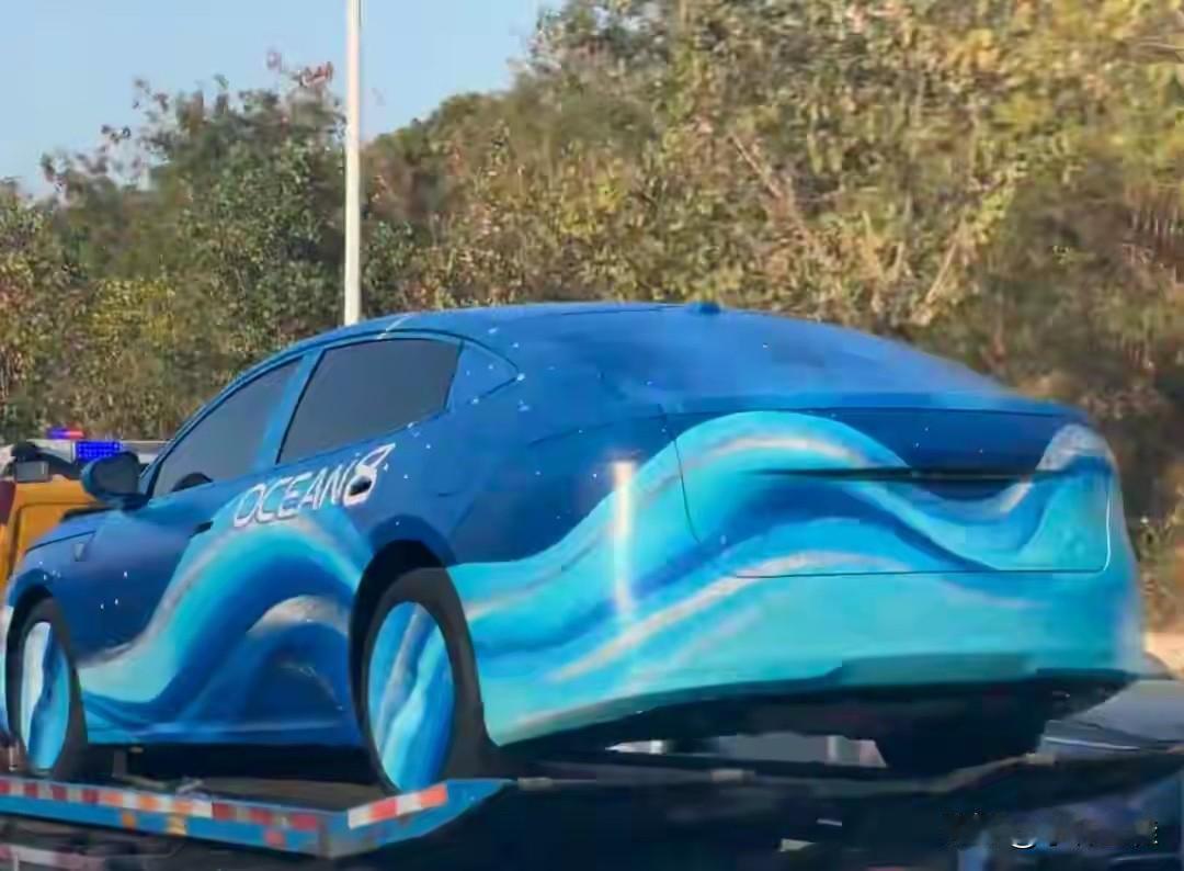 什么花里胡哨的？比亚迪也终于舍得出新伪装车贴了？
没错，大家都没看错！比亚迪在海