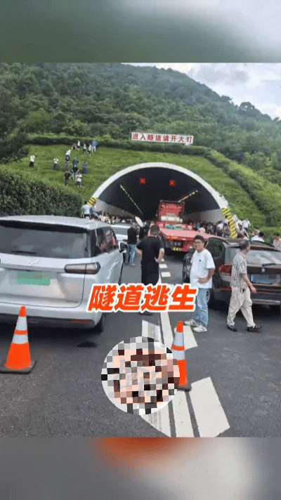 惊险一幕！宁波高速隧道突发大火，数十名车主果断弃车逃生……
 
高速隧道突发自燃