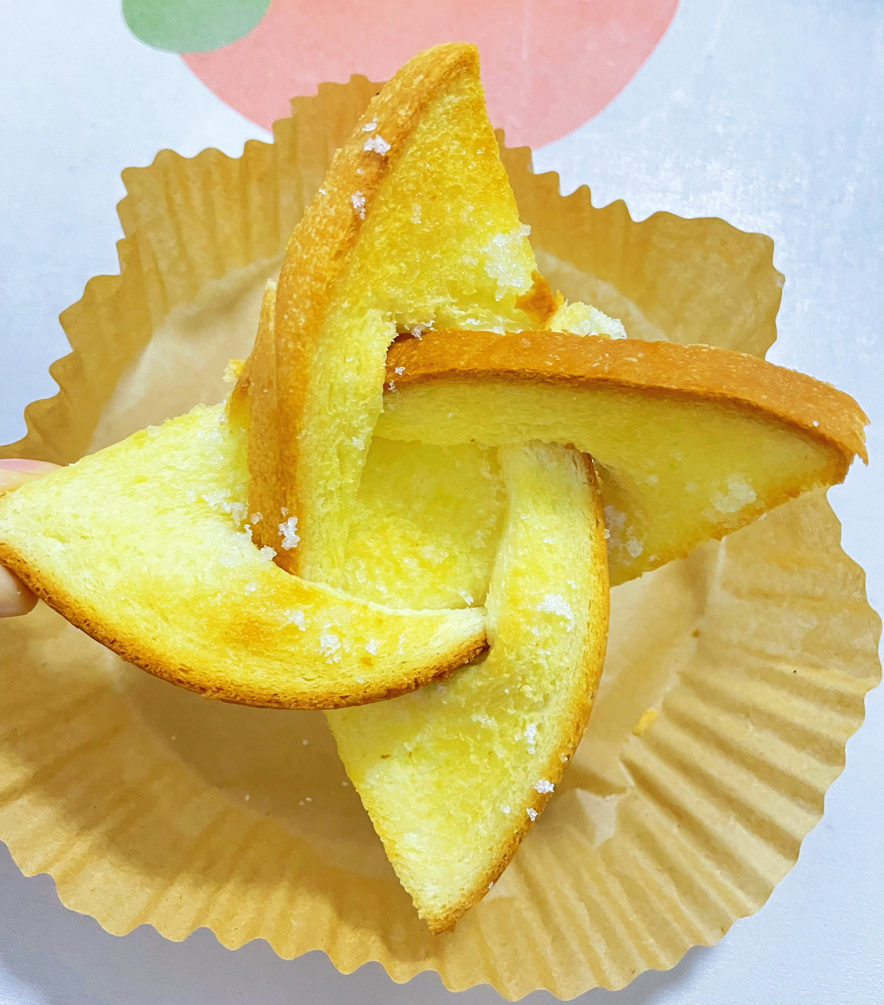 自制风车黄油吐司🍞居然还有一点好吃[馋嘴][馋嘴] ​​​