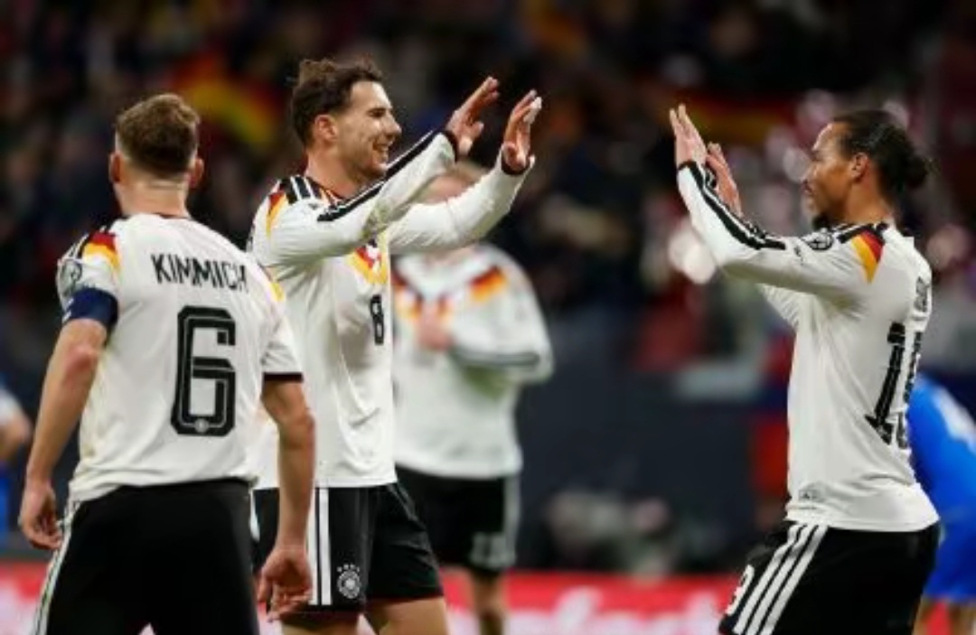 德国6比0斯洛伐克 世预赛欧洲区小组赛A组第6轮，德国对阵斯洛伐克。上半场，沃尔