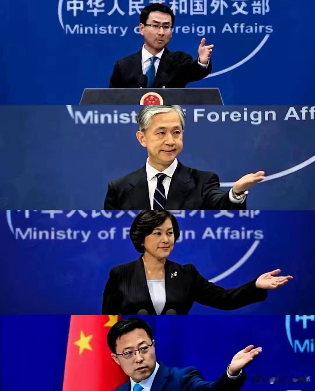 外交天团，训练有素。都用左手，不是左撇子，应该是一种礼仪。不愧为礼义之邦。