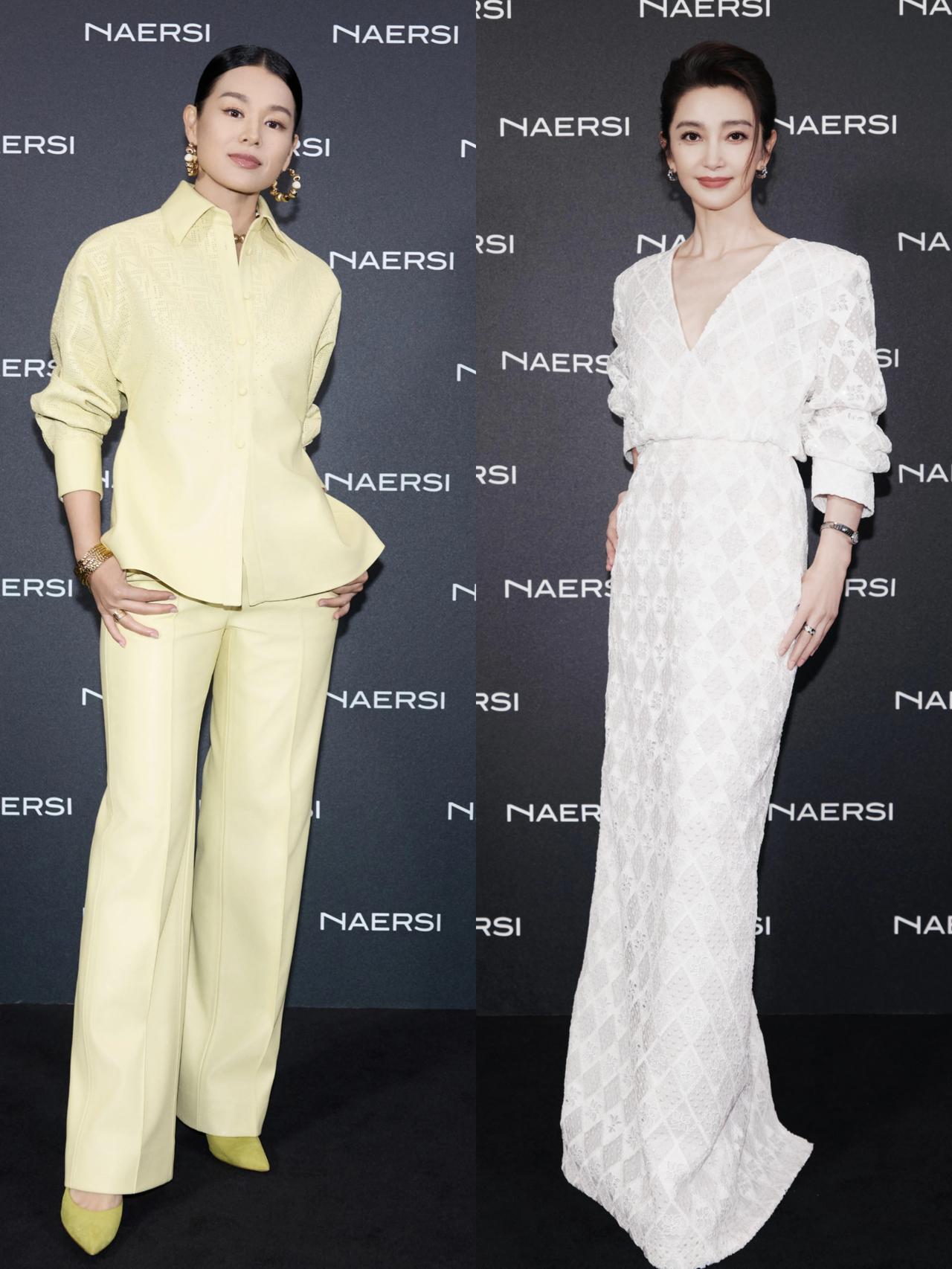 左边是胡杏儿，1979年出生，身高172cm。
右边是李冰冰，1973年出生，身