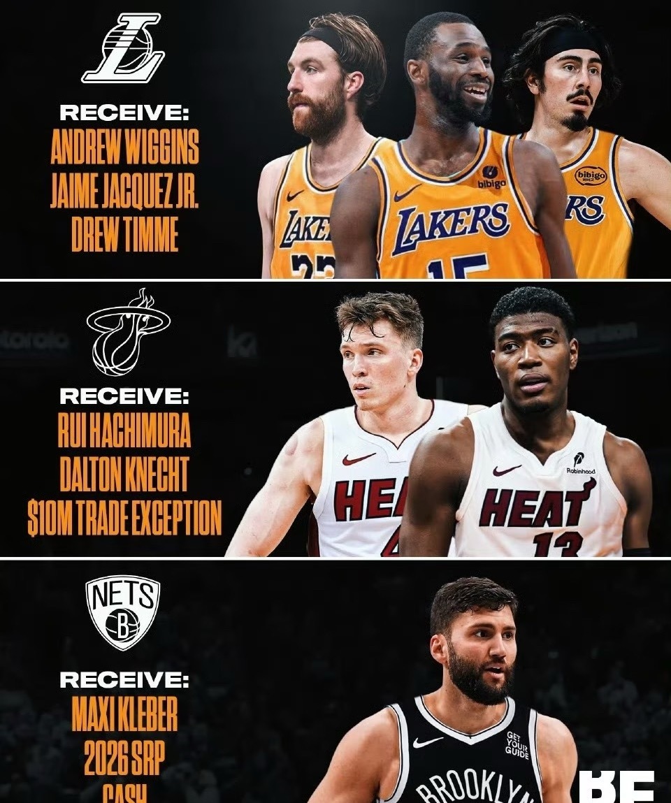 NBA BR模拟湖人威金斯三方交易，你同意吗吃瓜湖人得到：安德鲁-威金斯、小海梅