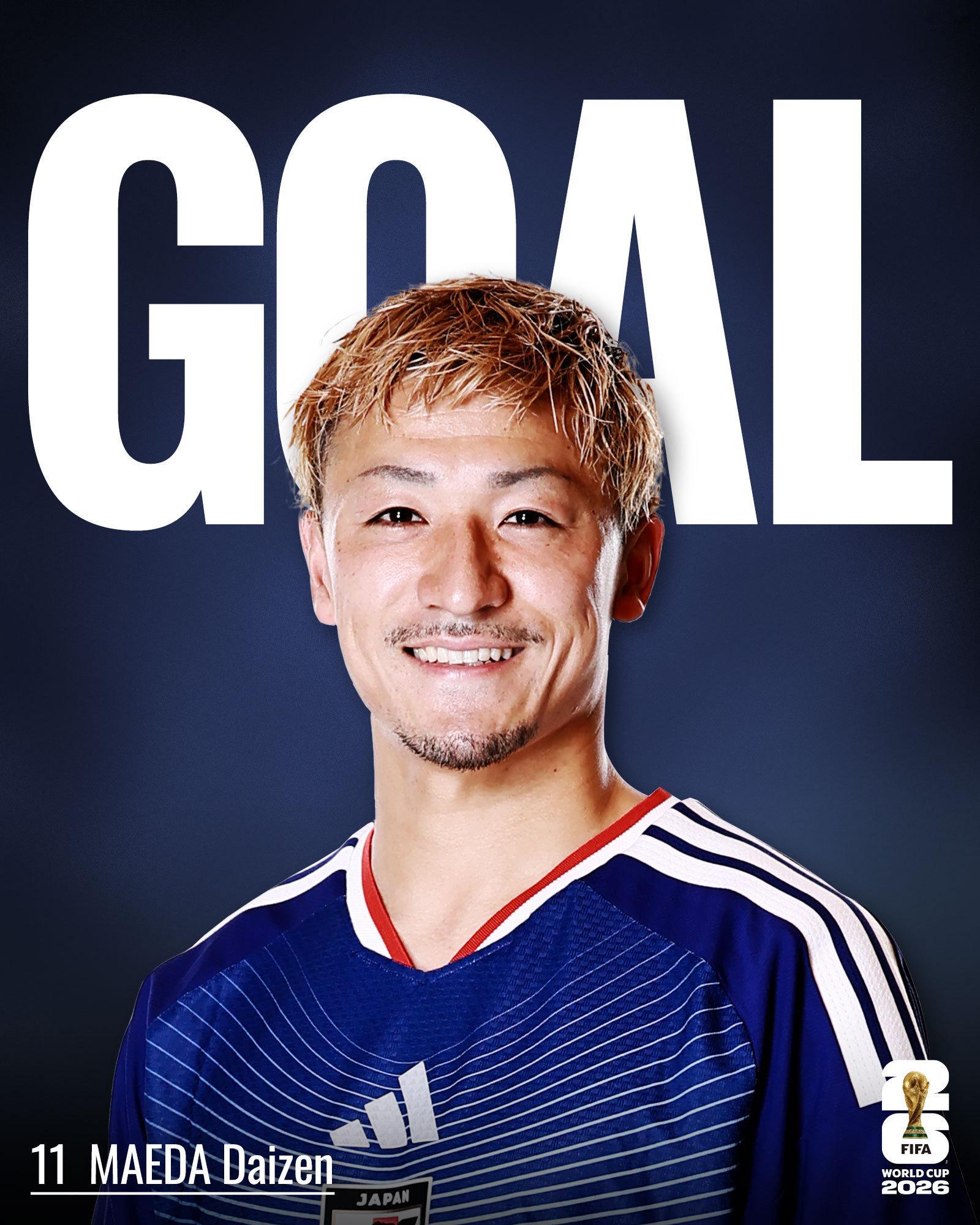 サッカー日本代表世界杯 【得点】前田大然2026美加墨世界杯小组赛末轮日本代表?