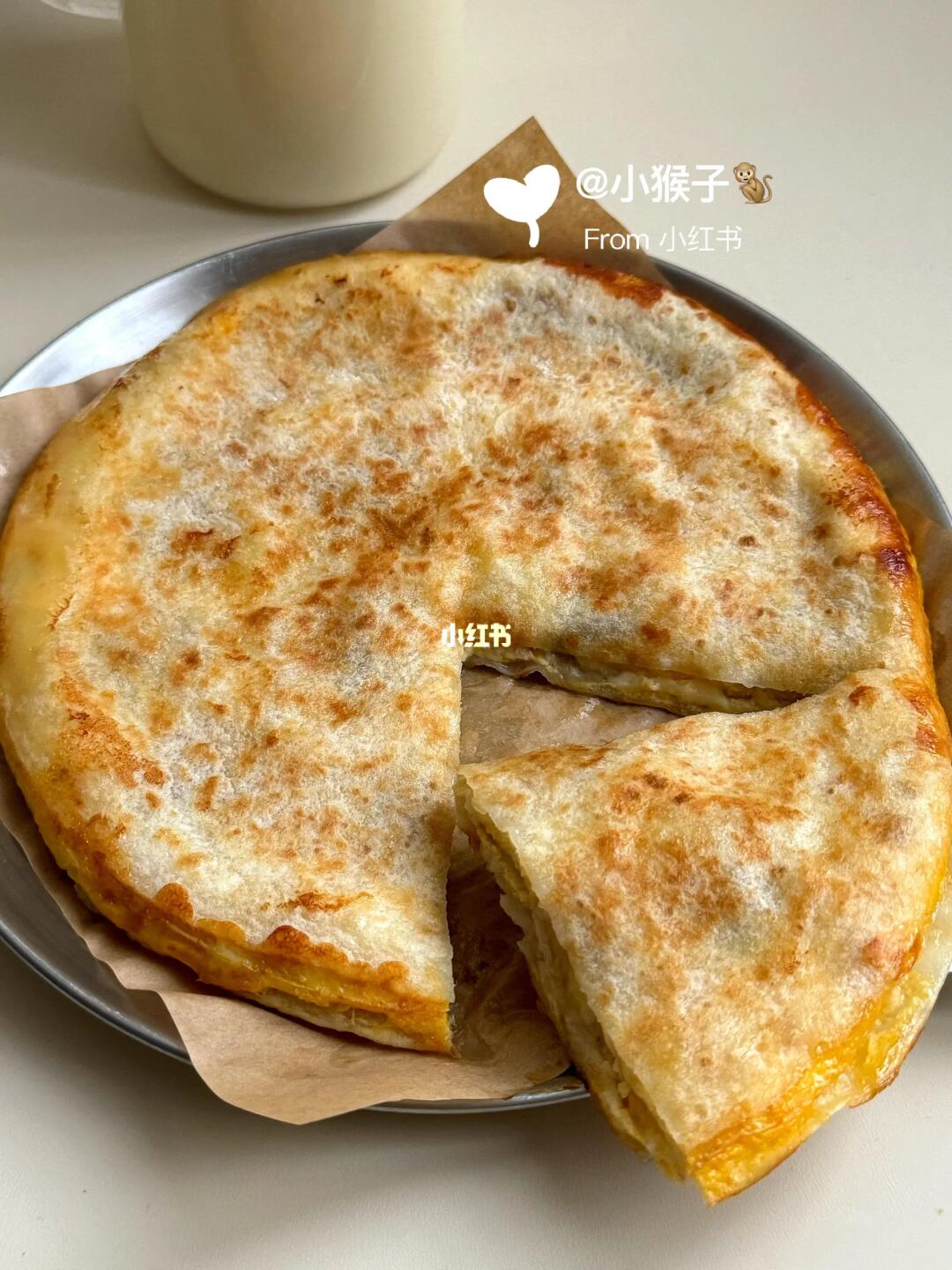 试试‼️香蕉芝士饼！！！😭