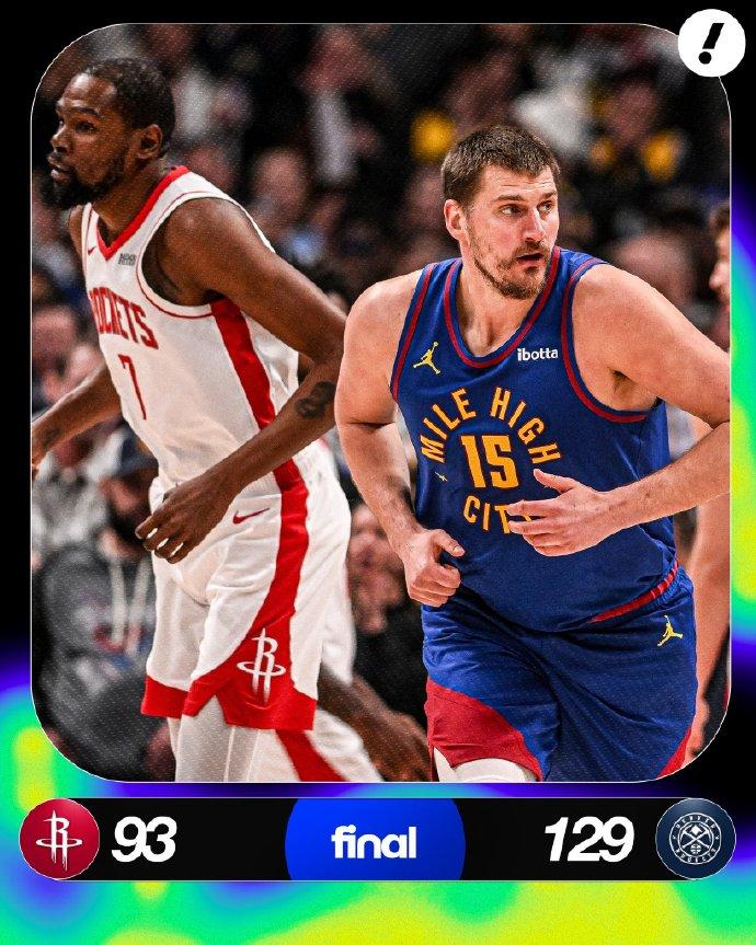 这是职业球队？火箭罚球12中4！

对阵掘金，火箭全场三分球34中4，这就不说什