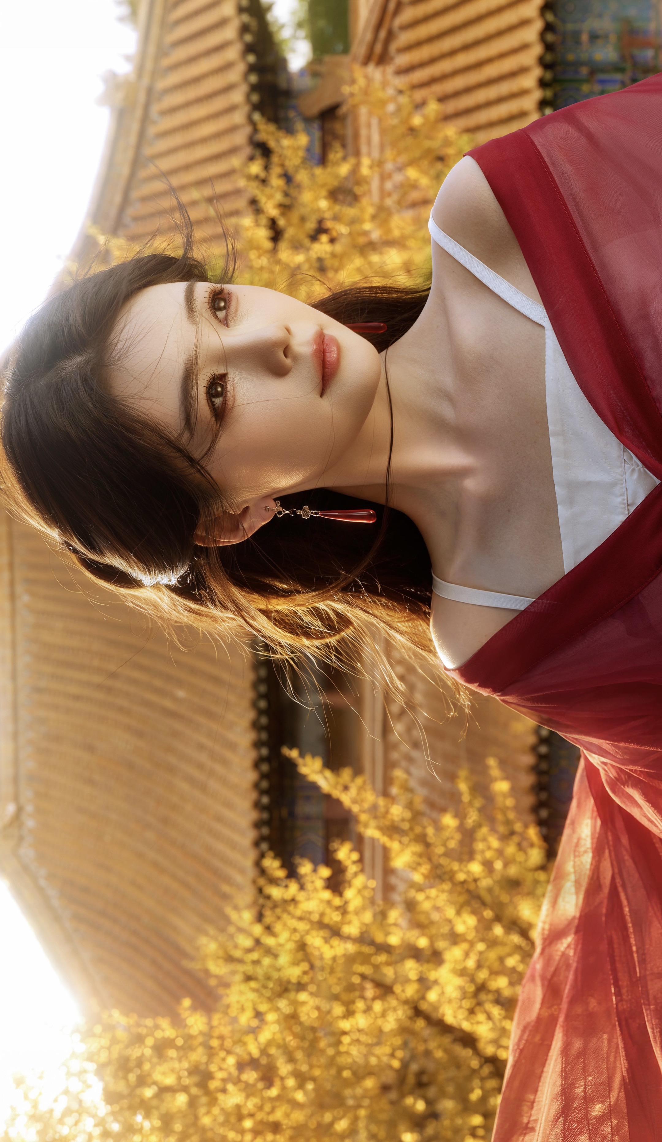 商音，素素。古寺银杏人像拍摄教程 📷r52镜头7200 2.8  •...