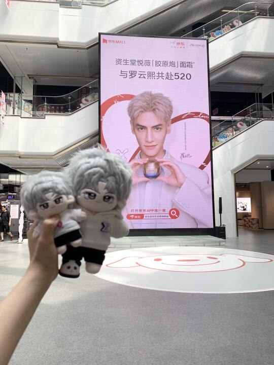 这张脸就应该多上大屏！打卡成功罗云熙资生堂地广 趁午休时间偷跑出去打了...