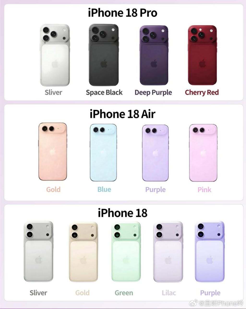 iPhone18标准版外观曝光 感觉可能性不大，标准版真这么改，大概率会影响Pr