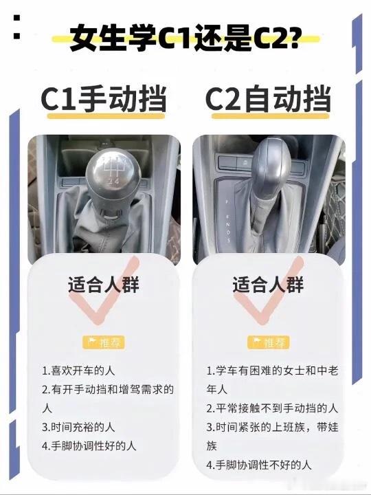 女生学c1还是c2 ​​​