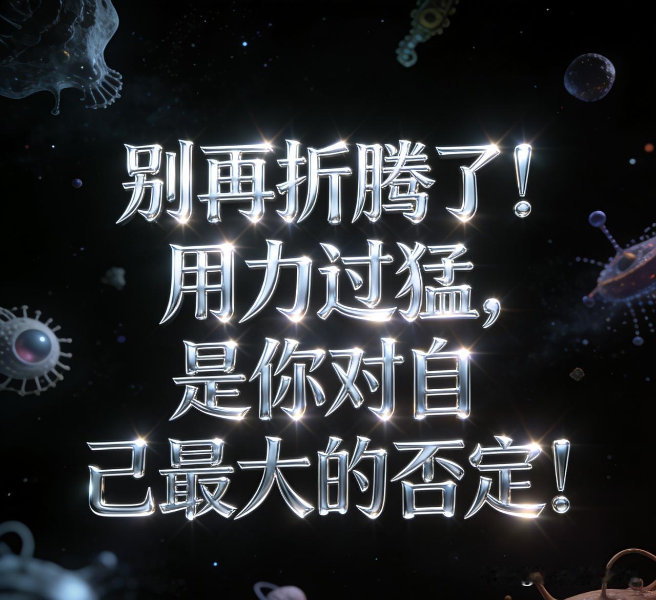 别再折腾啦！用力过猛，是对自己最大的否定！
“我已很努力，为何还不行？”💢 只