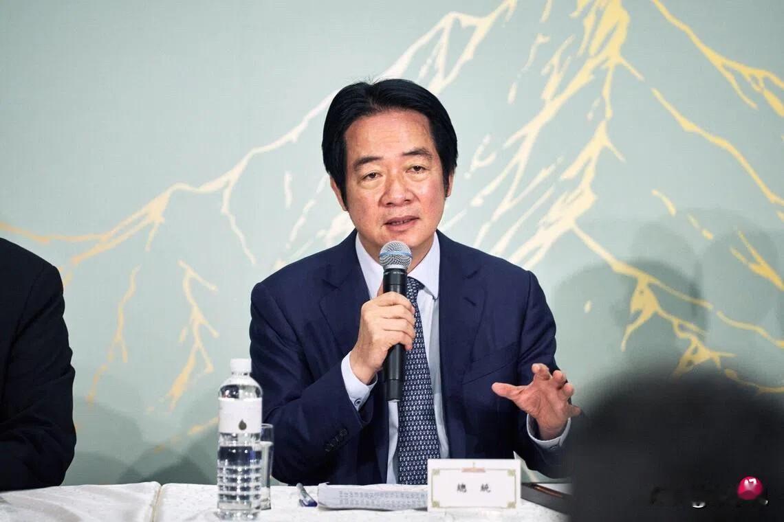 联合早报18日报道：“赖清德星期四早上在台北宾馆与国际媒体茶叙。他致辞时强调，台