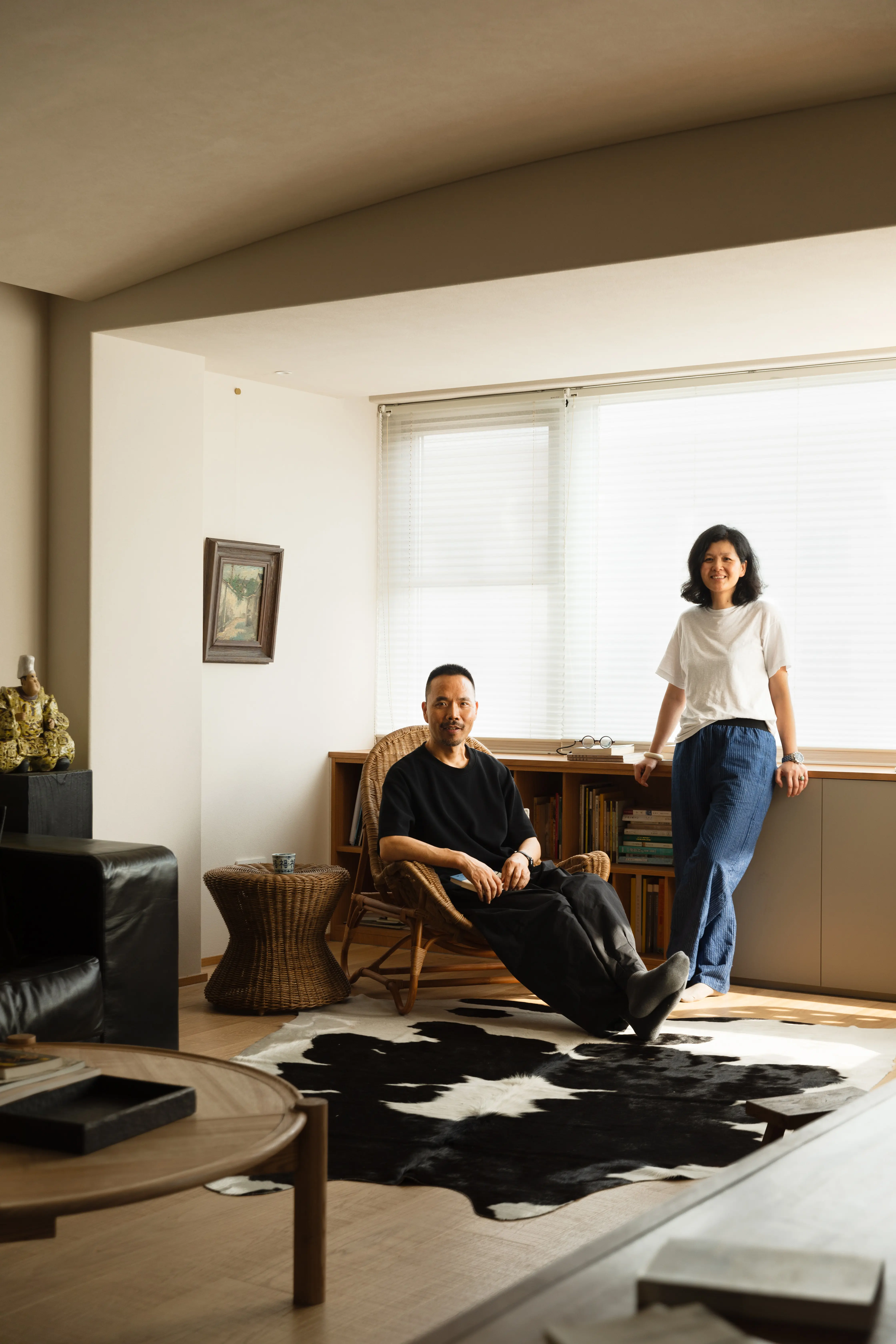 禾景大陈设计创始人陈静200平的家位于常熟虞山尚湖风景区，又紧邻古城商...