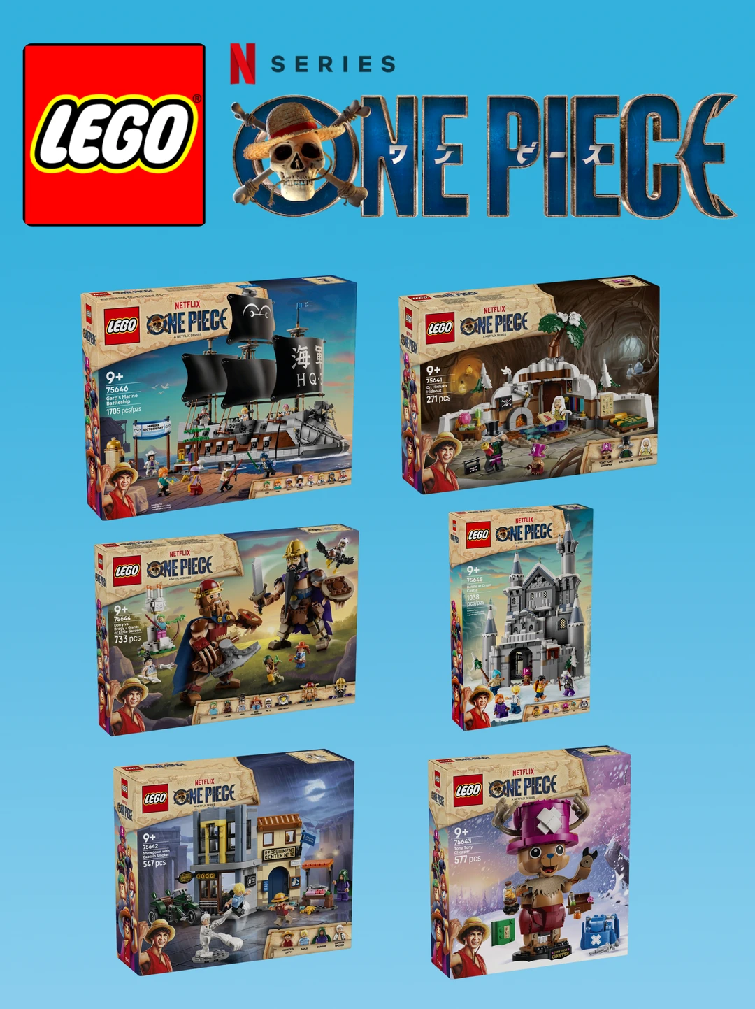 刚刚，6款乐高海贼王新品官宣🤩