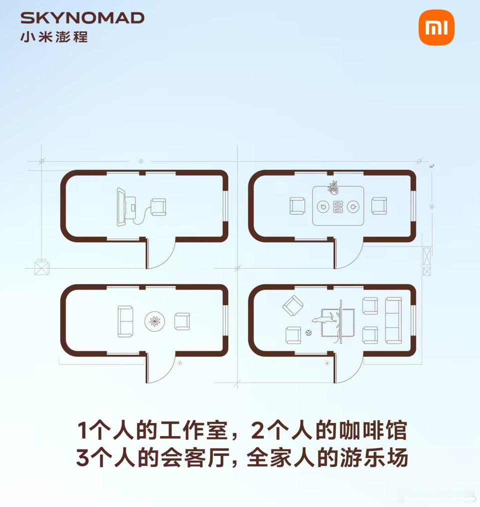skynomad这张宣传图其实就能看出这辆车的一些特性。最明显的一个就是这个桌椅