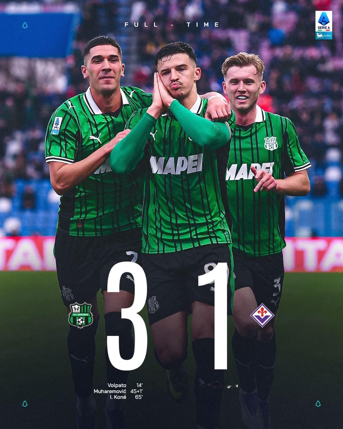 禾柏圖（Cristian Volpato）爭取到入球，佢對上一個意甲入波，已經數