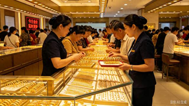 金价跌了，水贝却“抢疯了”：国庆结婚的人把金饰柜台买断货了
