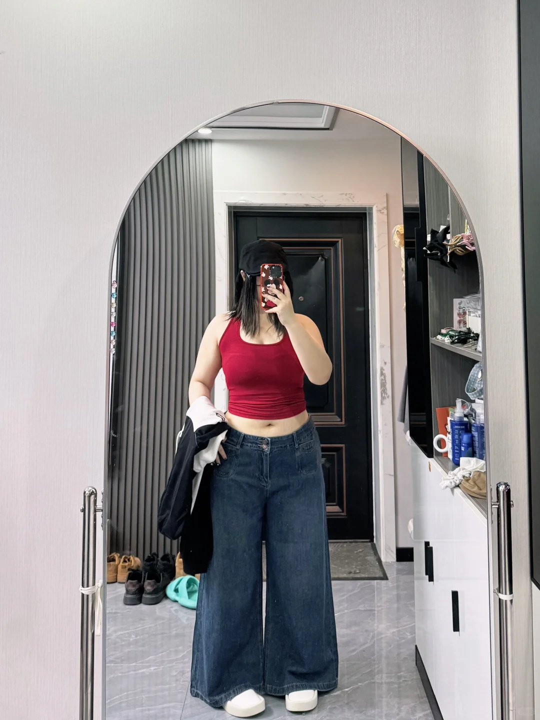 164 190斤｜带点颜色的显瘦穿搭～⏰