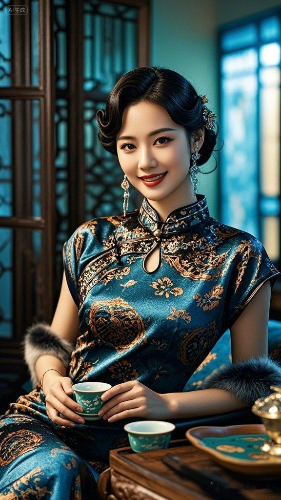 复古旗袍，优雅气质，尽显东方韵味！