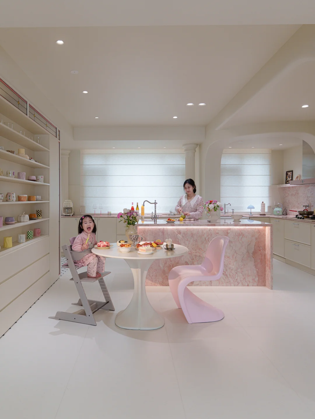 30岁，和女儿住进180㎡法式dream house🩷