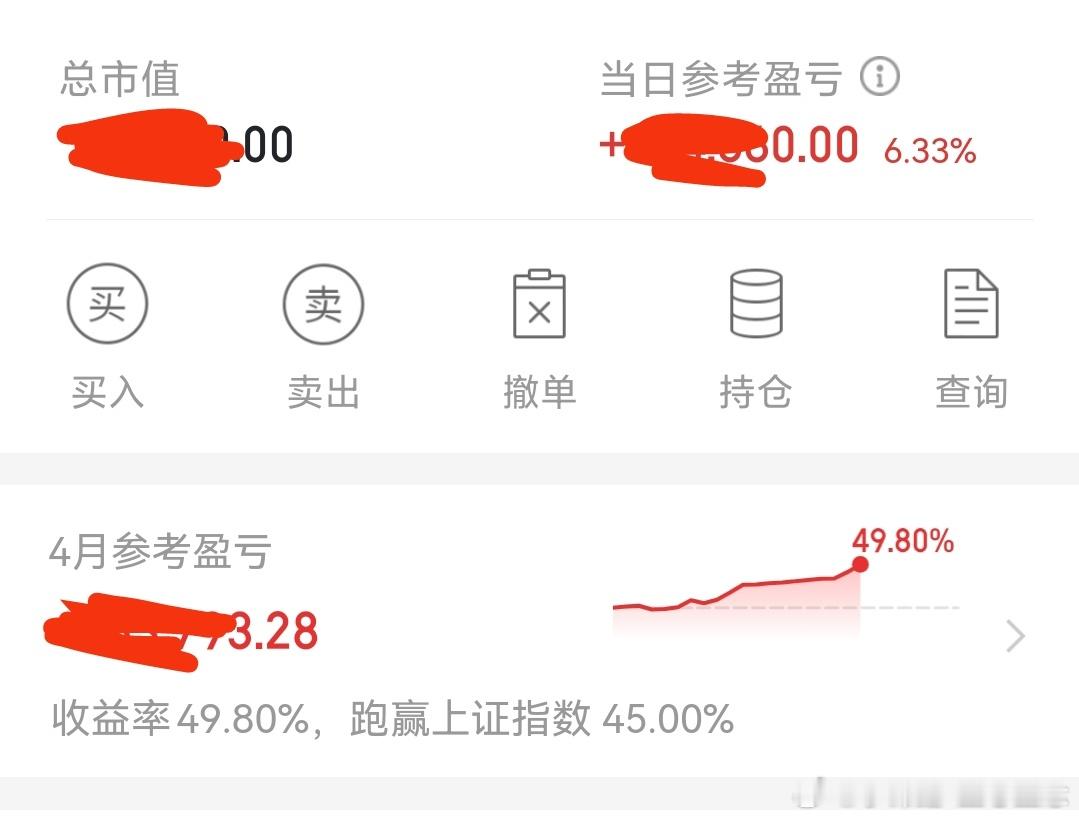 4月份小账户，今天又涨停啦。买了华电了能，华电新能。都直接名牌告诉你啦。这个月盈
