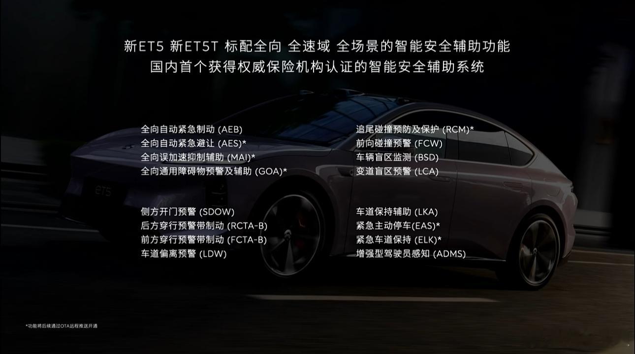 蔚来全新 ET5 和 ET5T 在智能传播策略上，很好的学习了华为的策略，先全力
