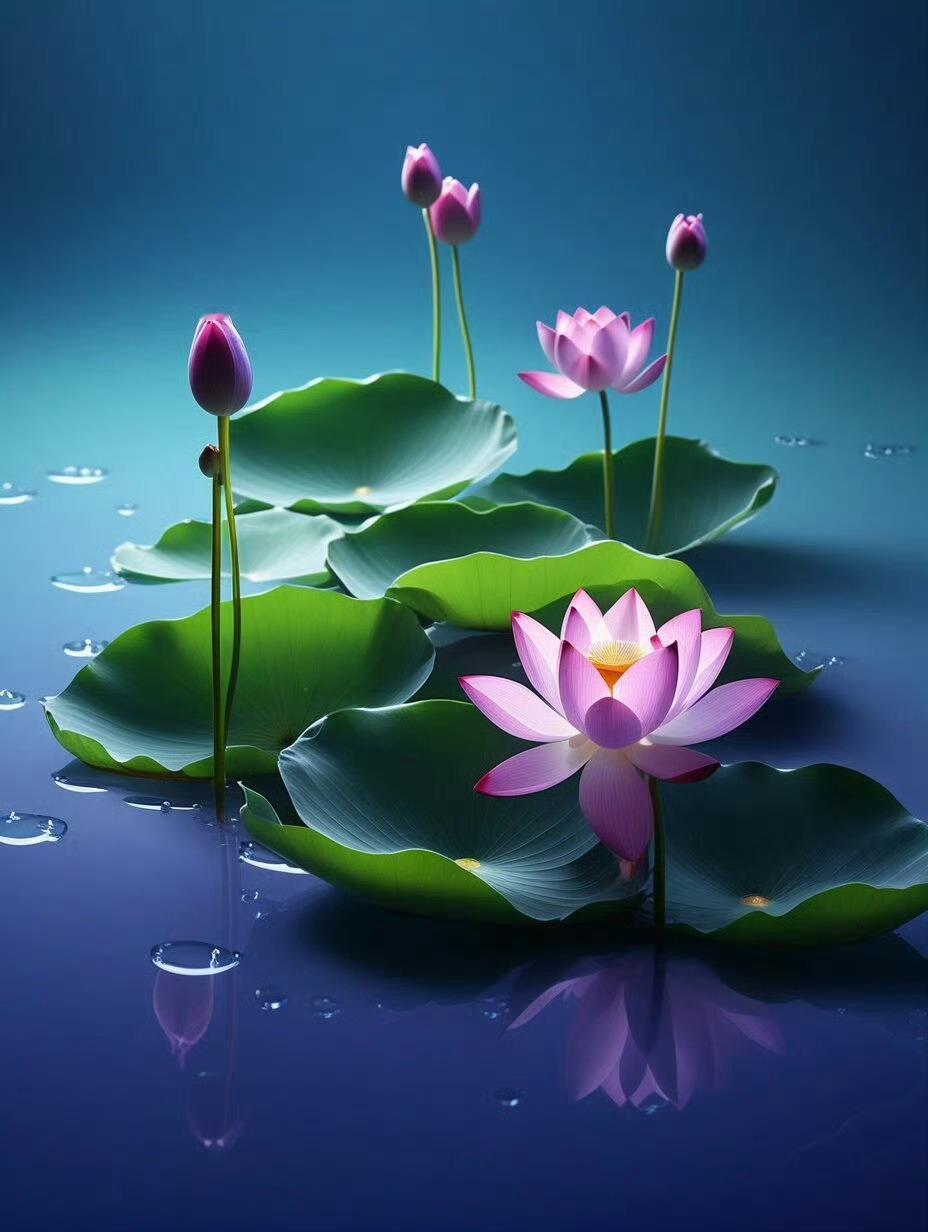 “心有莲花开 好运自然来”愿你心静如水，愿你心怀暖阳。 ​​​