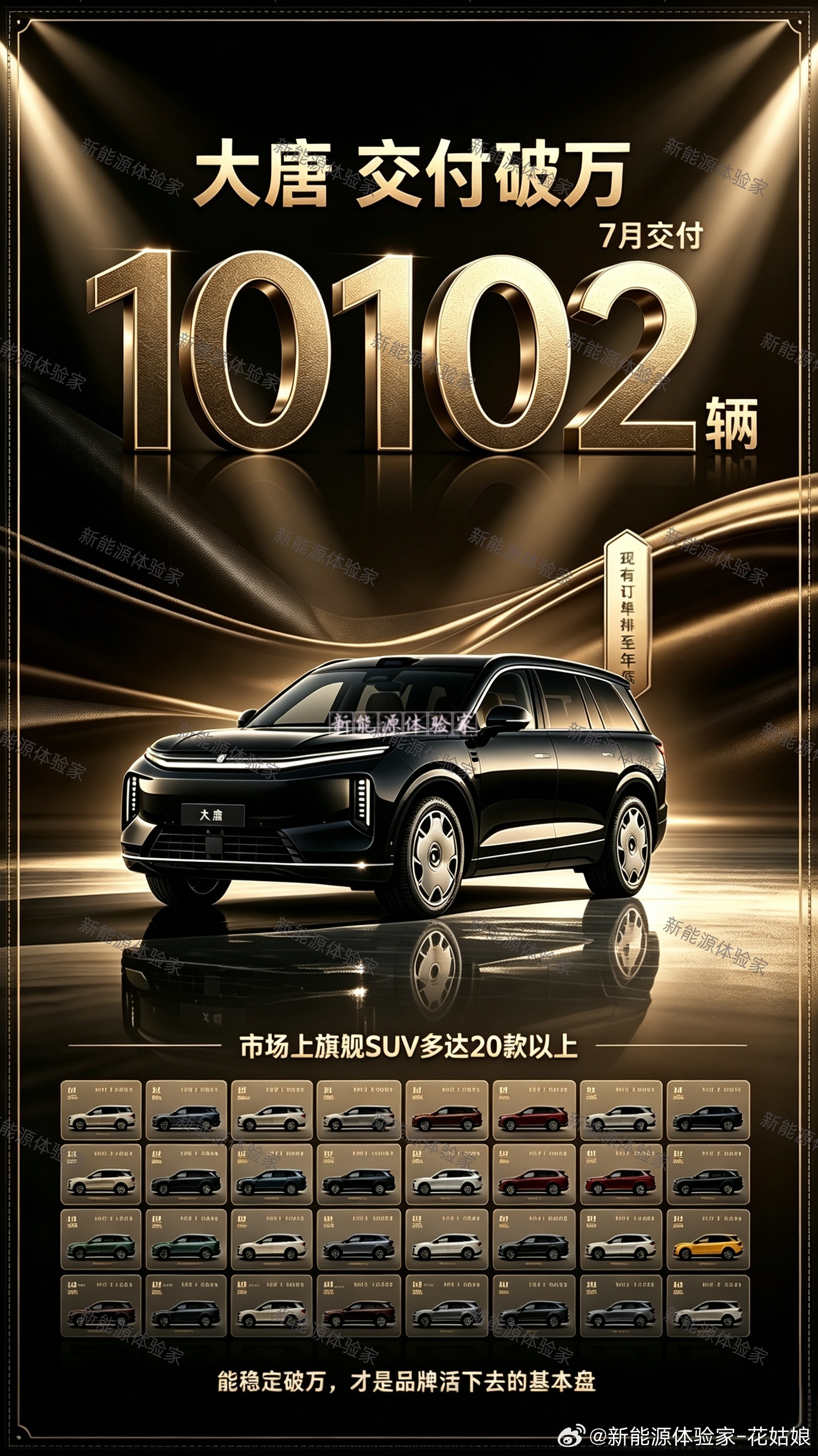 市场旗舰SUV超20款，卷到白热化！比亚迪大唐上市首个完整月份交付10102台，