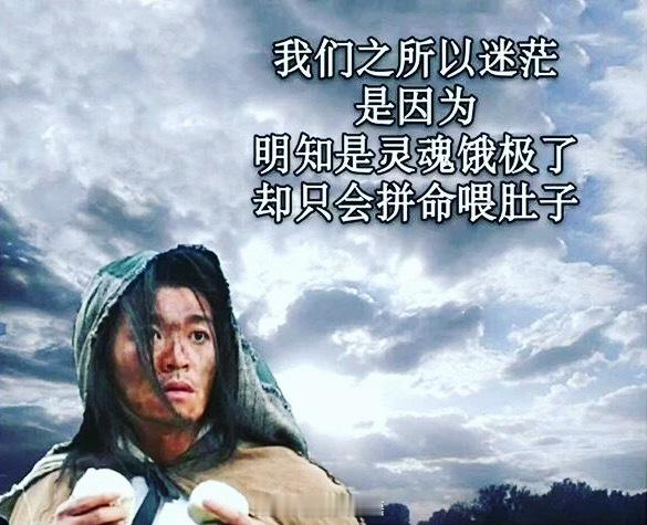 我们之所以迷茫，是因为明知灵魂饿极了，却只会拼命喂肚子