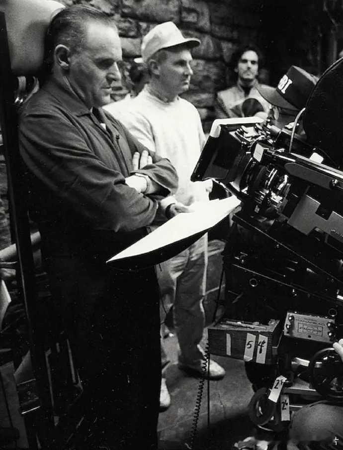 1991年电影《沉默的羔羊》拍摄花絮照 