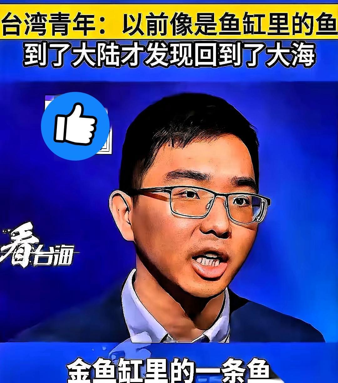 那个台湾小伙的话
真是一下子给我干沉默了
他说：我为什么要支持统一？因为

统一