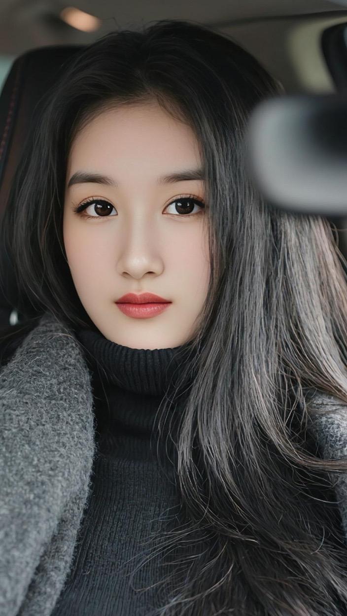 AI黑发女神的风采