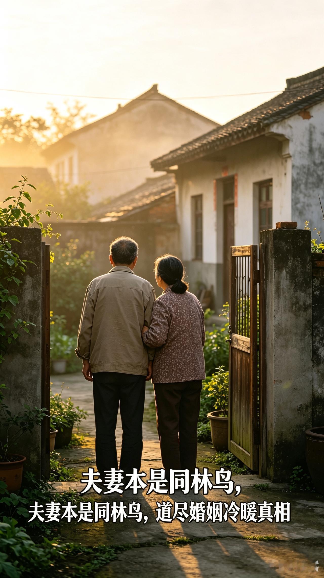 老话常说夫妻本是同林鸟，大半人只记住大难临头各自飞，可真正通透的人读懂，这句话藏