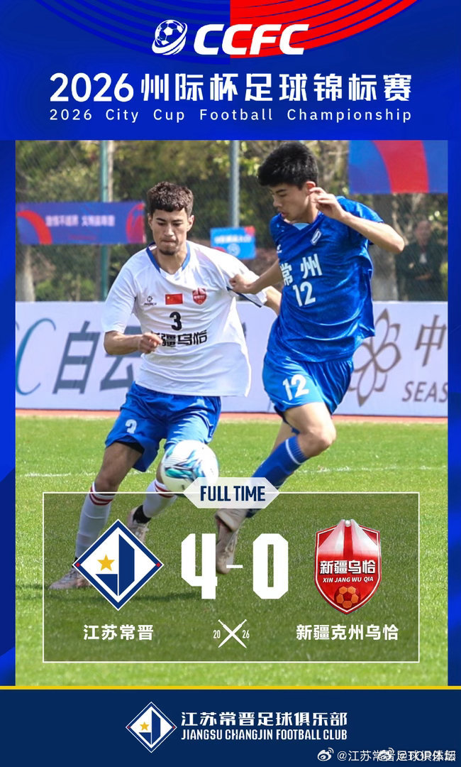 2026州际杯足球锦标赛2026“州际杯”，江苏常晋4比0战胜新疆克州乌恰，常州