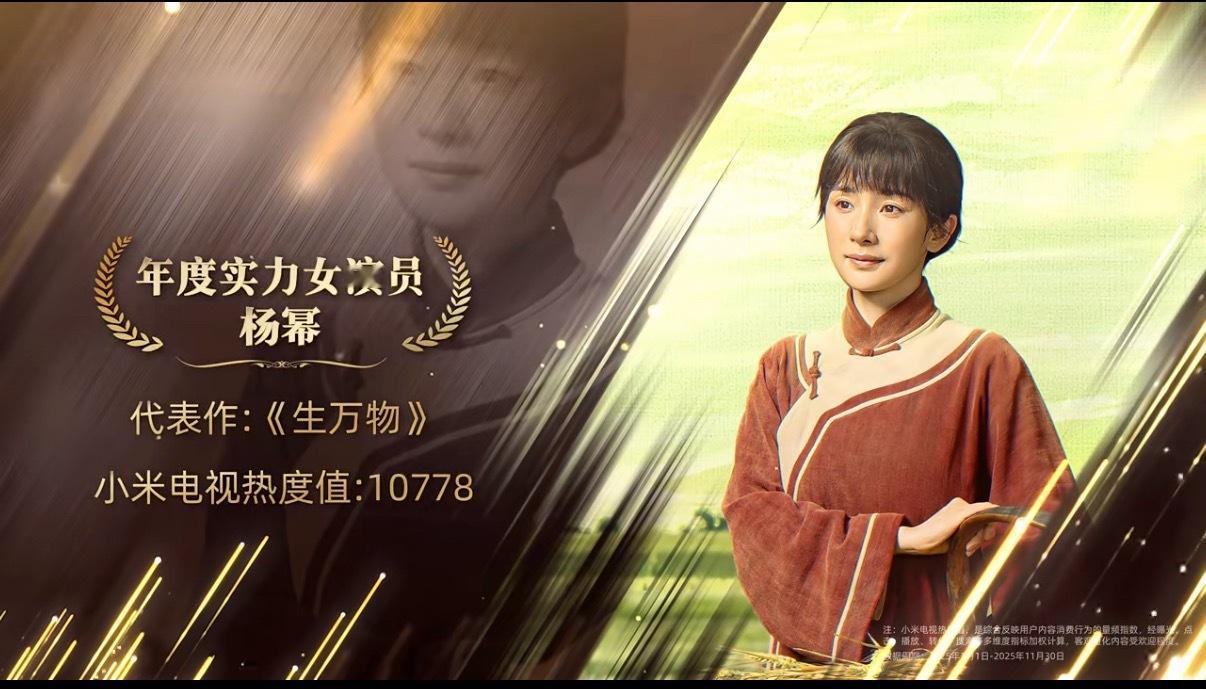 小米电视年度实力演员杨幂 