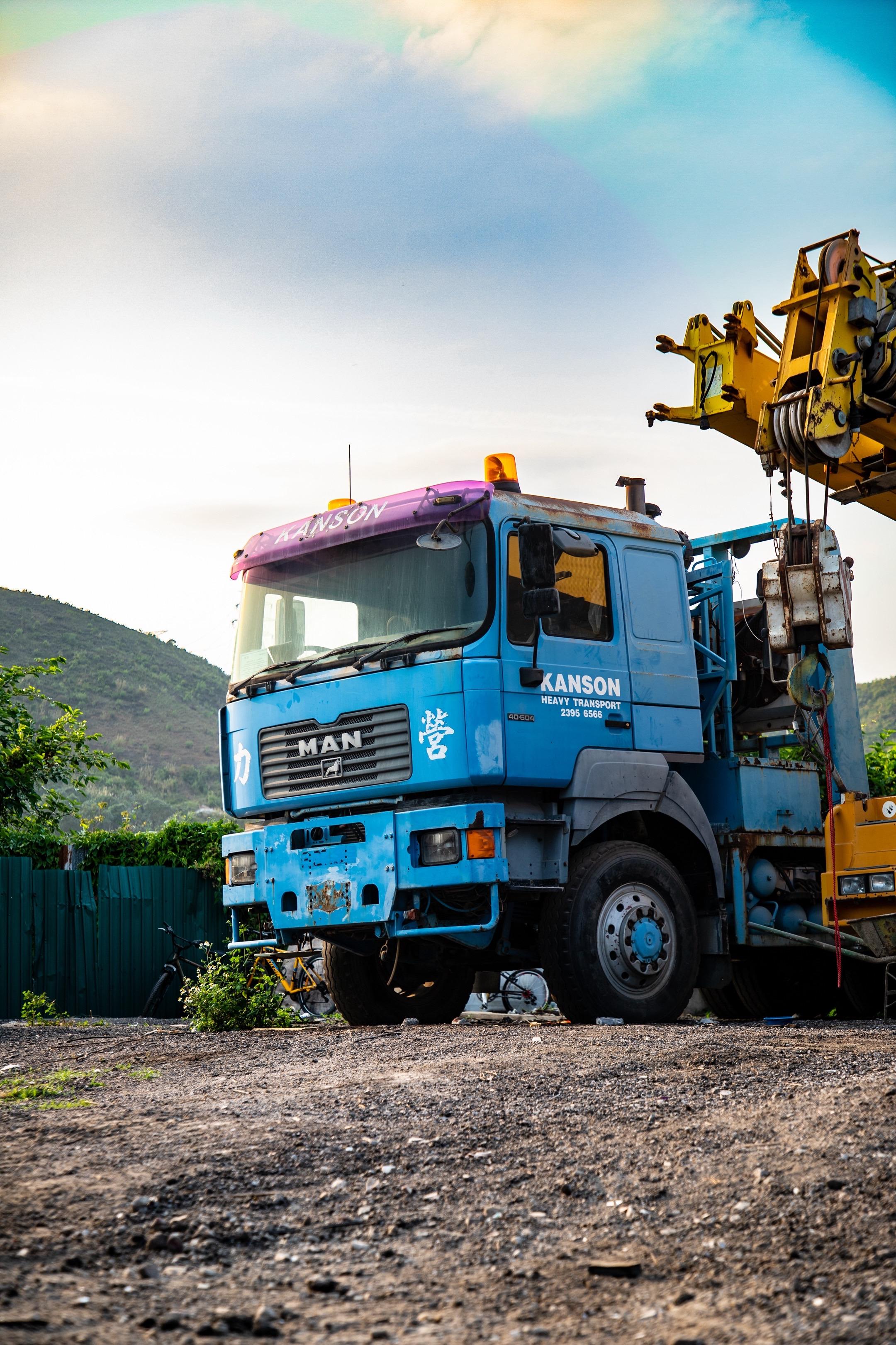 夕阳下的一段时光 曼恩F2000。6x6重载车 传奇留在了这里 JV3...