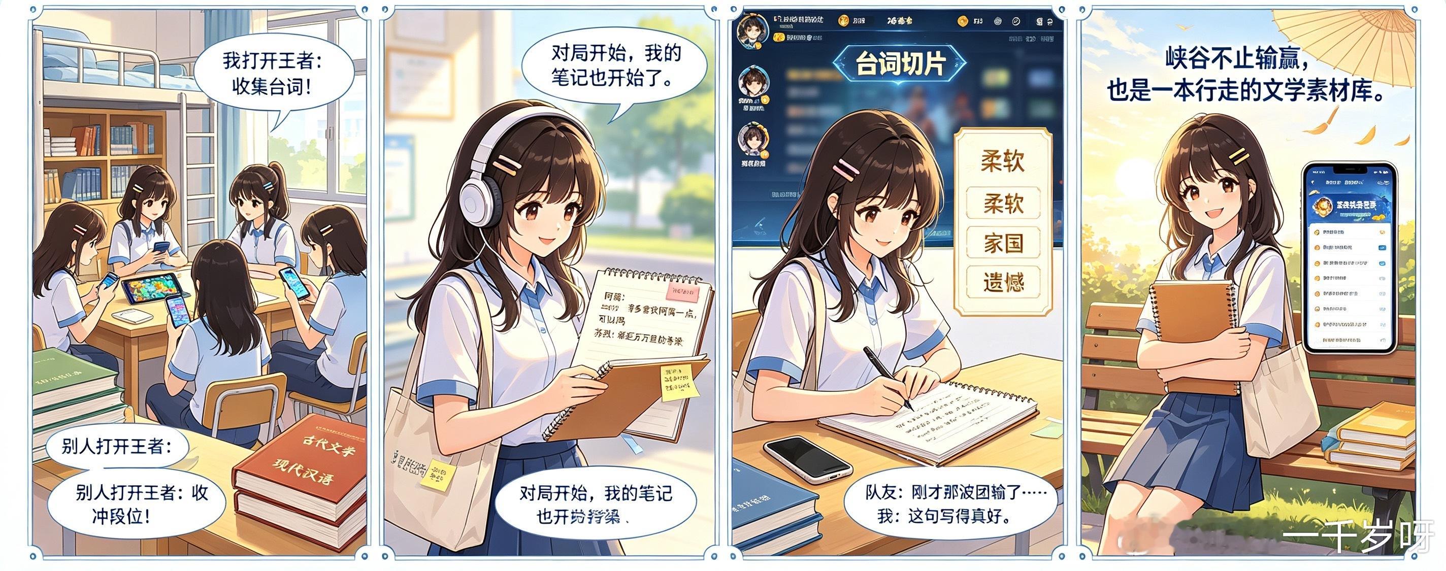 王者荣耀  峡谷台词收集簿📒室友打王者，目标是推掉水晶拿下胜利。我打开王者，是